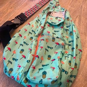 Kavu Flamingo Beach Rope Sling Bag